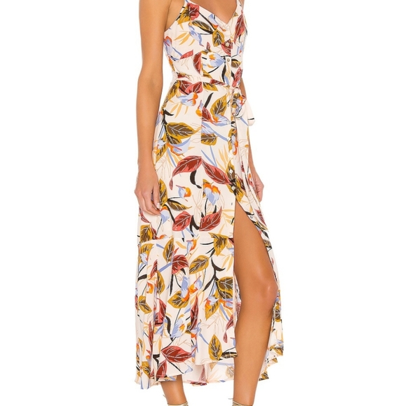 L*Space button front midi dress size medium - Picture 2 of 5